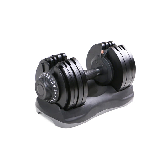 Adjustable Dumbbell Set – Pair of 12-in-1 Free Weights Ranging from 5kg to 32.5kg Each in 2.5kg Increments – Space Saving Strength Training Equipment for Home Gyms