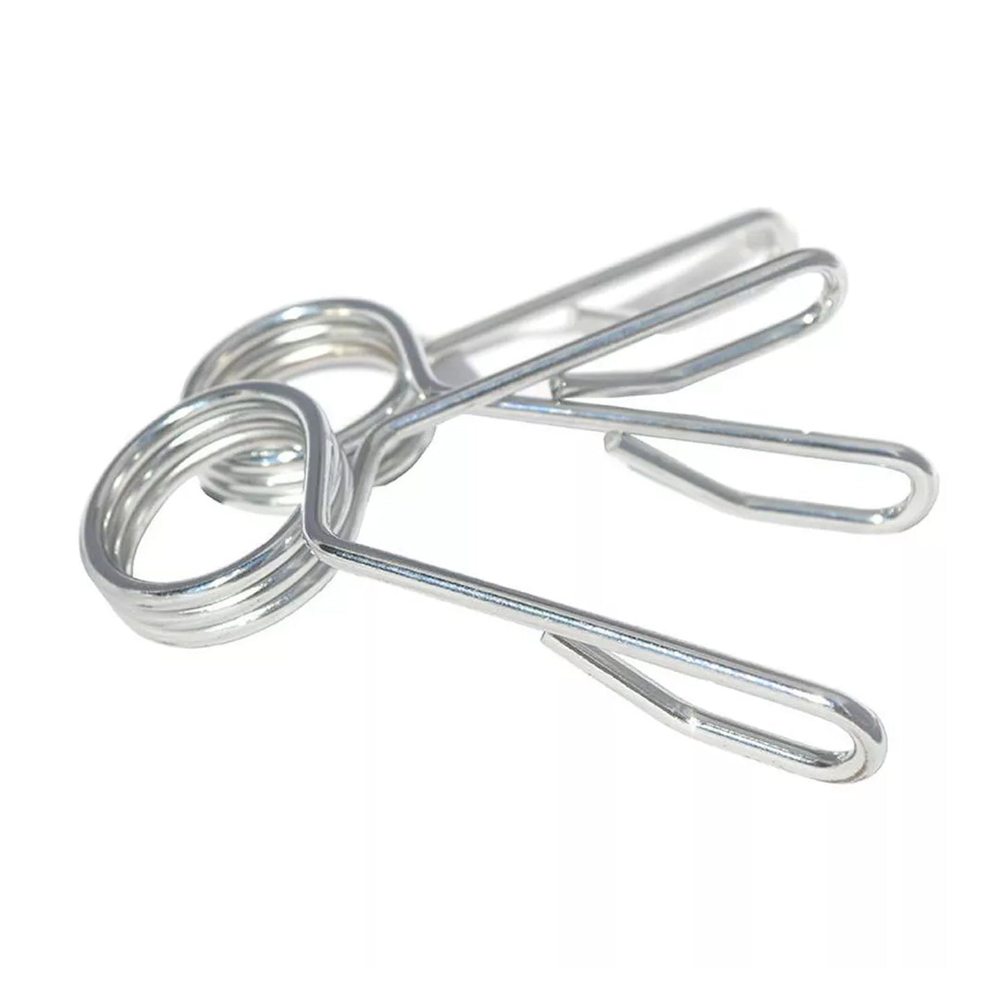 Olympic 2″ Chrome Spring Collars – Secure Barbell Clips for 50 mm Olympic Bars, Sleek Locking Collars for Home Gym Strength Training