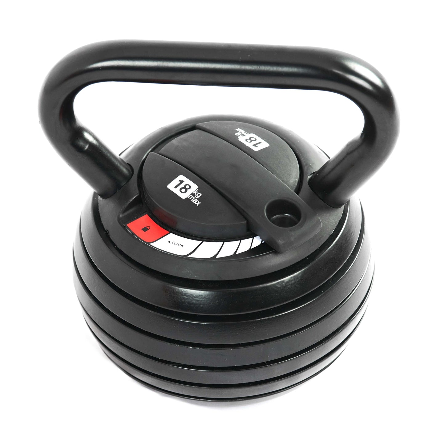 7 in 1 Adjustable Kettlebell Weight Set – 3.4kg to 18kg, Quick Lock System, Ergonomic Handle, Compact Strength Training Gear for Home Gym Workouts