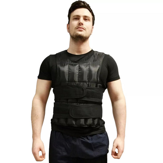 Adjustable Weighted Vest 10KG–20KG, 38 Removable Weights, Unisex Close-Fit Design, Even Load, Sweat Resistant for Running, HIIT & Home Gym Workouts