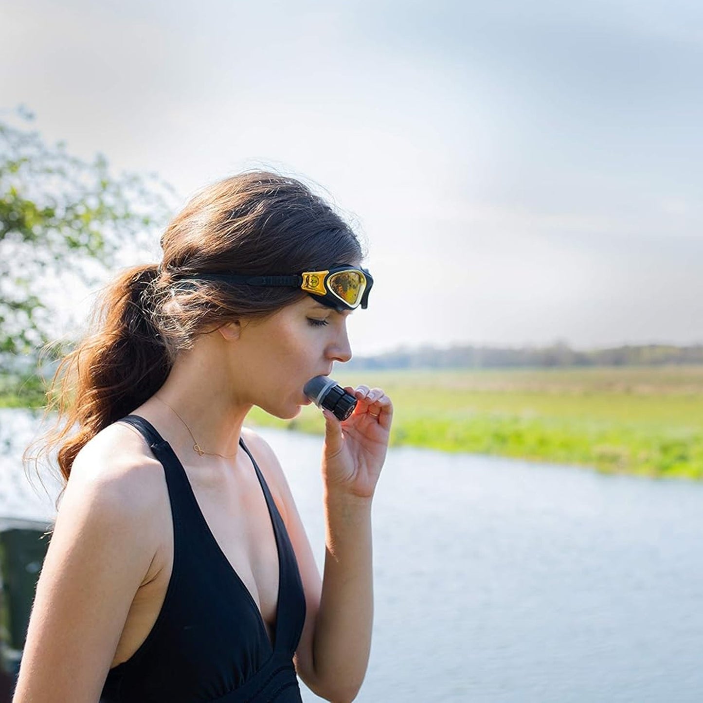 Adjustable Silicone Breath Trainer – Portable Lung Exerciser for Respiratory Therapy, Lung Capacity & Stamina Boost, Home Health & Fitness