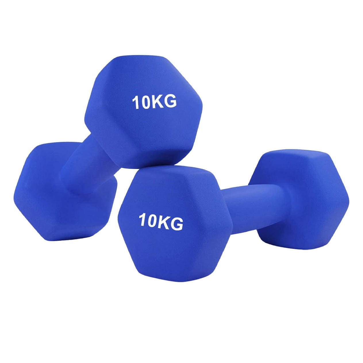 Hex Neoprene Dumbbell Weights – Anti Roll, Non Slip Grip | Singles, Pairs & Sets | Comfortable, Floor Safe Dumbbells for Home & Gym Workouts