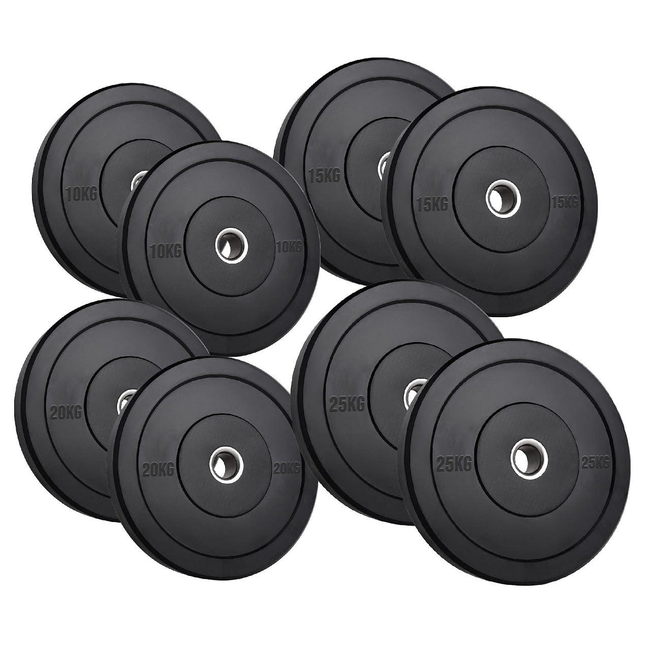 Olympic Rubber Bumper Plates – Heavy-Duty Cast Iron Core, Anti‑Bounce & Rust‑Resistant – Performance Strength Training for Home Gyms & Cross‑Training