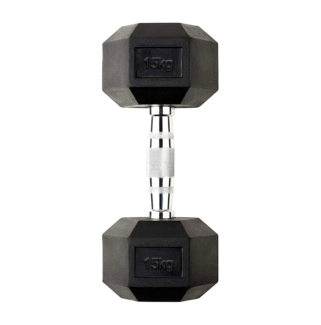 Hex Dumbbells 2.5kg–60kg Pairs & Sets – Heavy-Duty Rubber-Coated Anti-Roll Weights with Knurled Handles for Strength Training – Home Gym or Studio