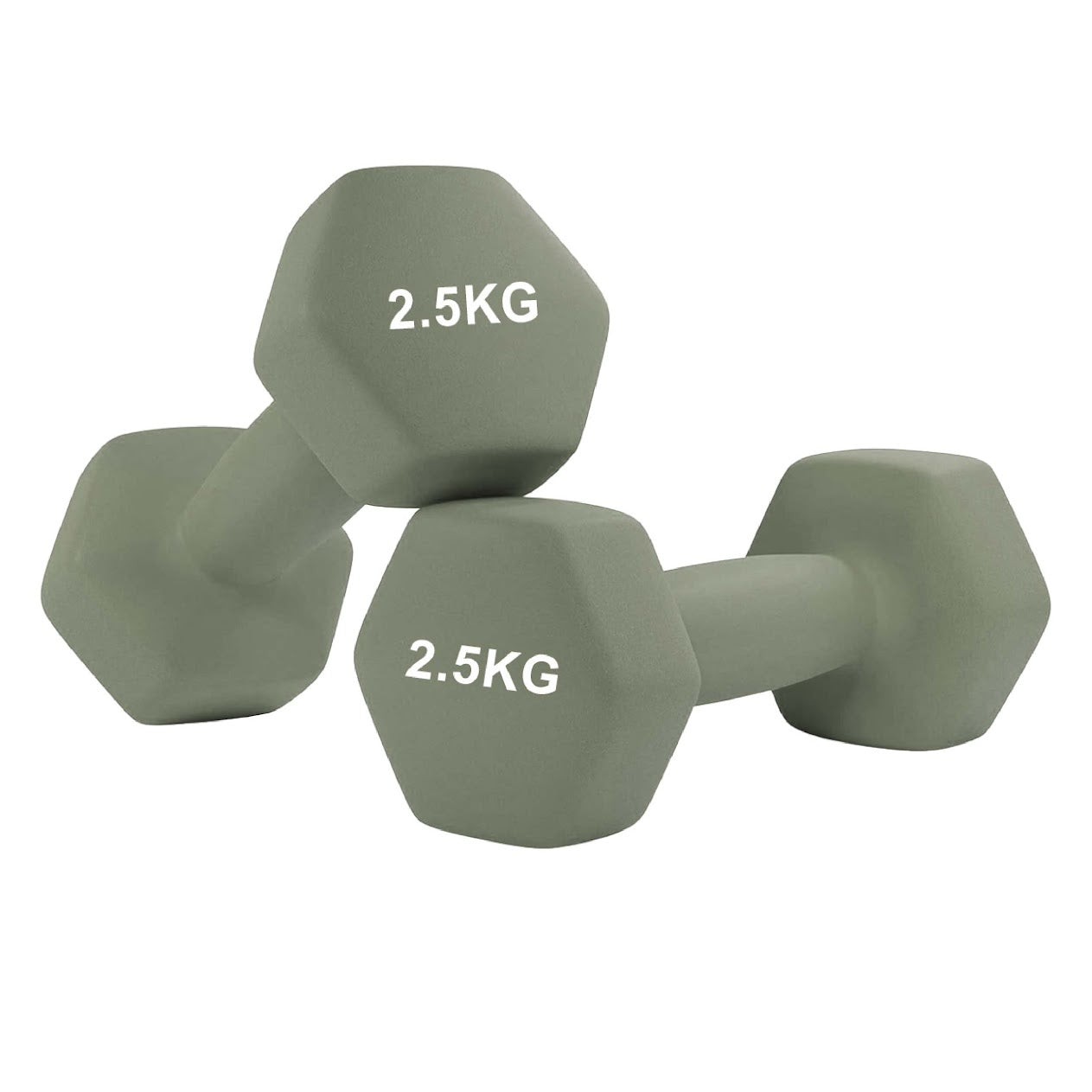Hex Neoprene Dumbbell Weights – Anti Roll, Non Slip Grip | Singles, Pairs & Sets | Comfortable, Floor Safe Dumbbells for Home & Gym Workouts