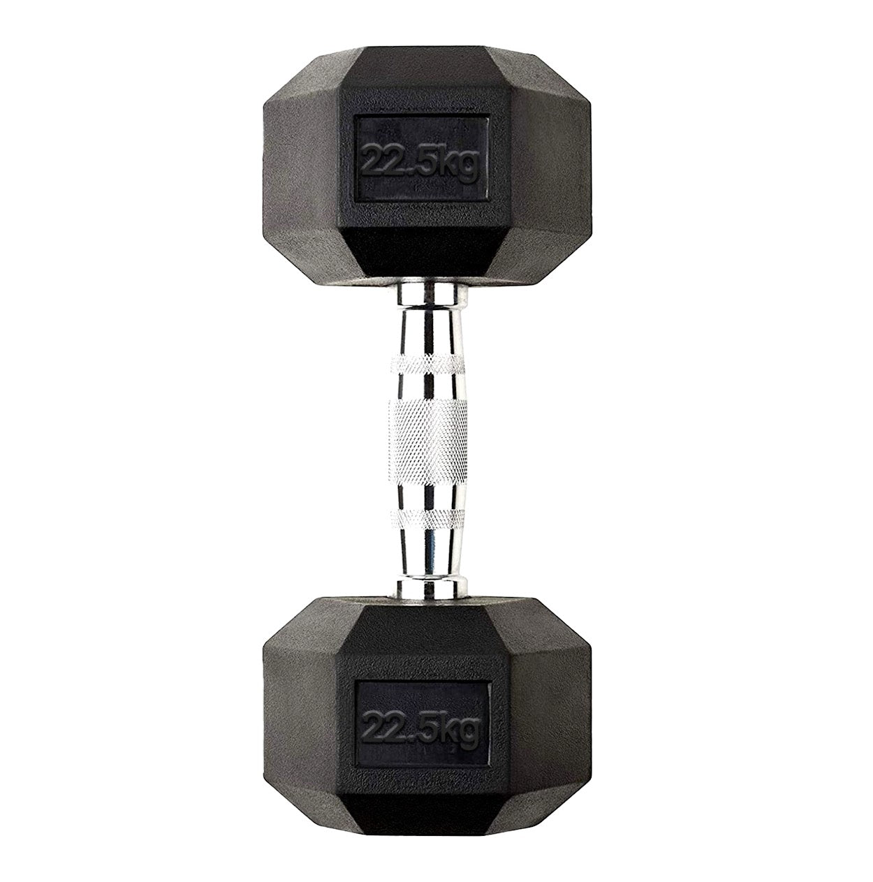 Hex Dumbbells 2.5kg–60kg Pairs & Sets – Heavy-Duty Rubber-Coated Anti-Roll Weights with Knurled Handles for Strength Training – Home Gym or Studio