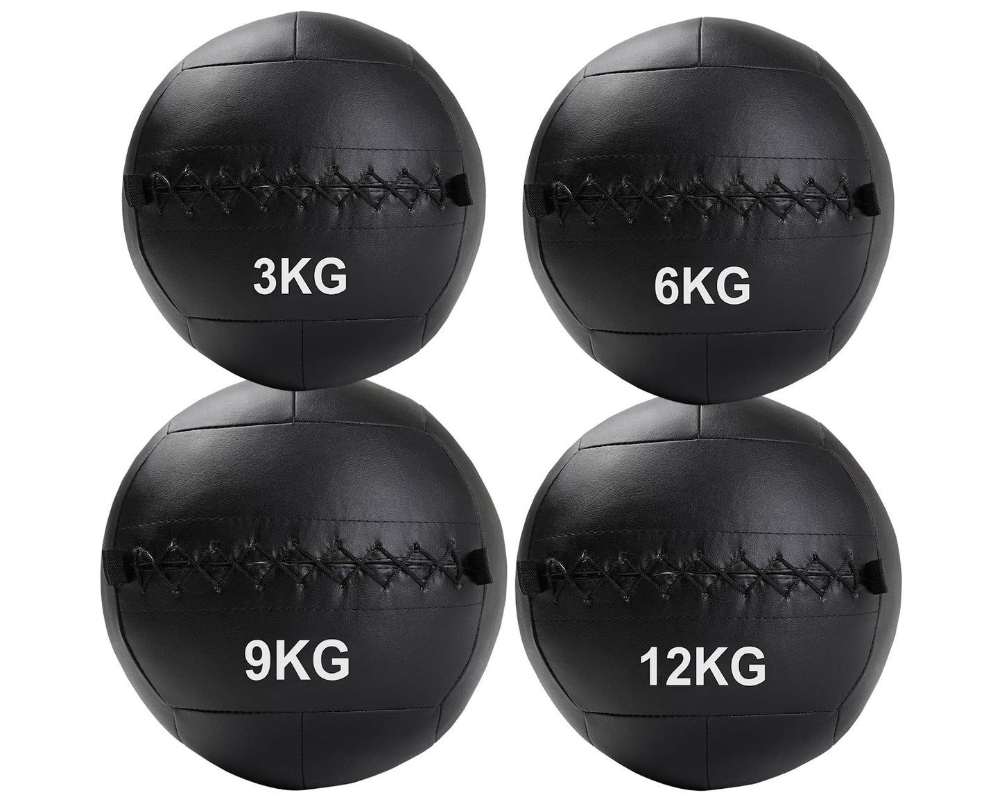 Wall Ball Medicine Balls – Textured Vinyl, No‑Bounce, 3–12 kg, High‑Impact Grip for Cross‑Training & Strength Workouts, Ideal Home Gym
