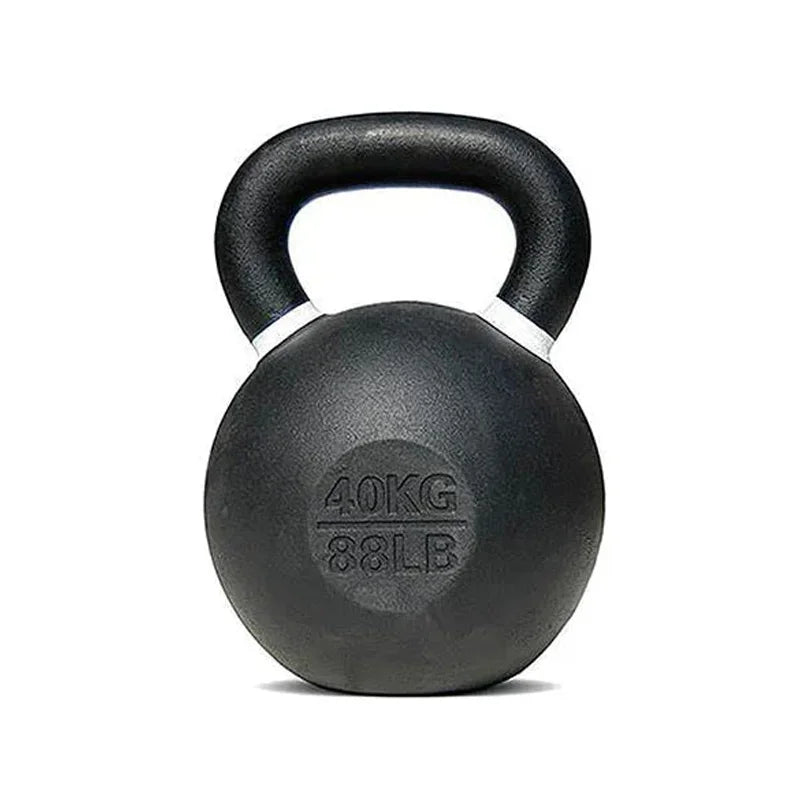 Cast Iron Kettlebells Set – Solid Iron, Rust Resistant Coating, Ergonomic Grip – Full Body Strength & Power Training – Ideal for Home Gyms