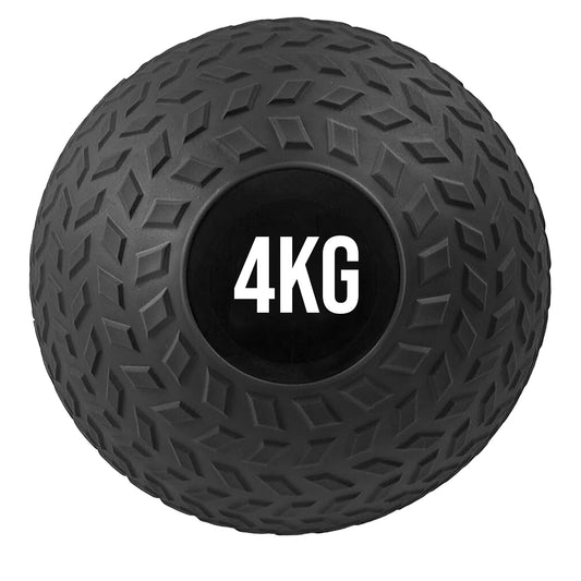 Treaded Rubber Slam Ball – Heavy‑Duty No‑Bounce, Tire‑Tread Grip for Power & Core Training – Compact Home Gym Essential