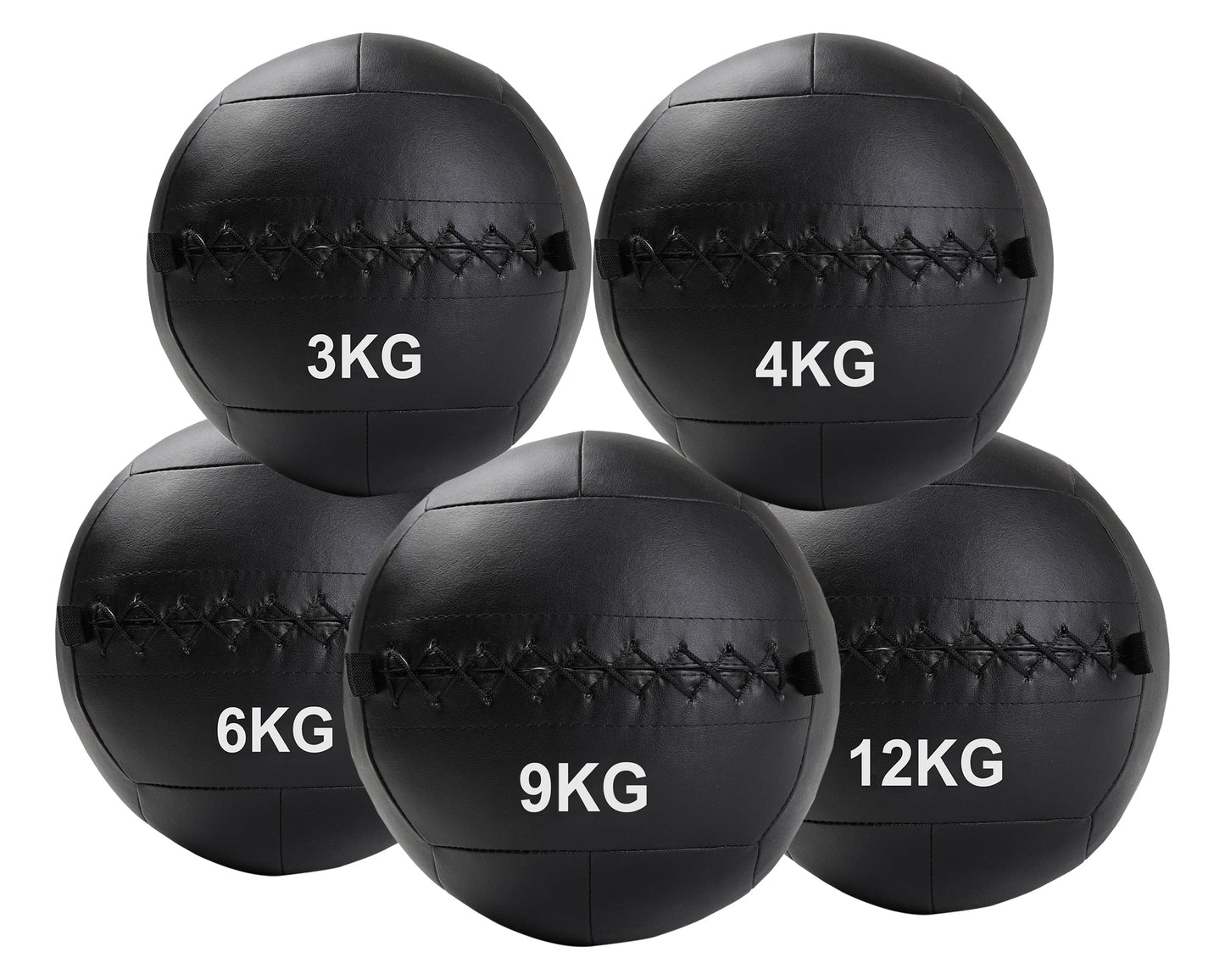 Wall Ball Medicine Balls – Textured Vinyl, No‑Bounce, 3–12 kg, High‑Impact Grip for Cross‑Training & Strength Workouts, Ideal Home Gym
