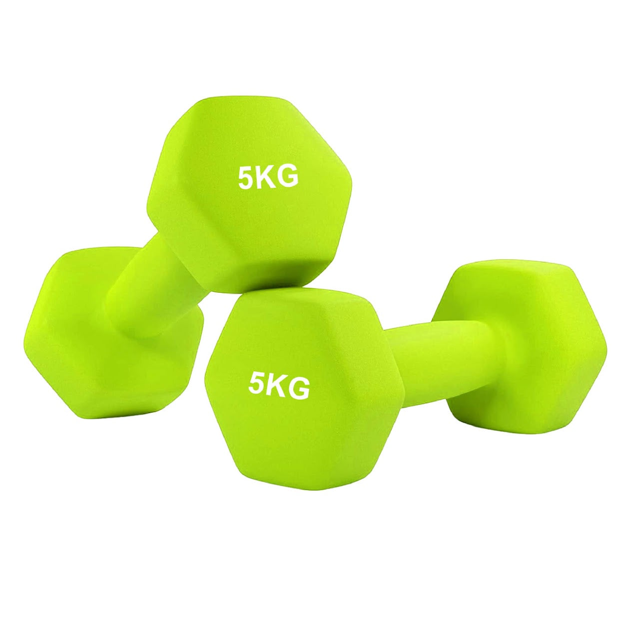 Hex Neoprene Dumbbell Weights – Anti Roll, Non Slip Grip | Singles, Pairs & Sets | Comfortable, Floor Safe Dumbbells for Home & Gym Workouts