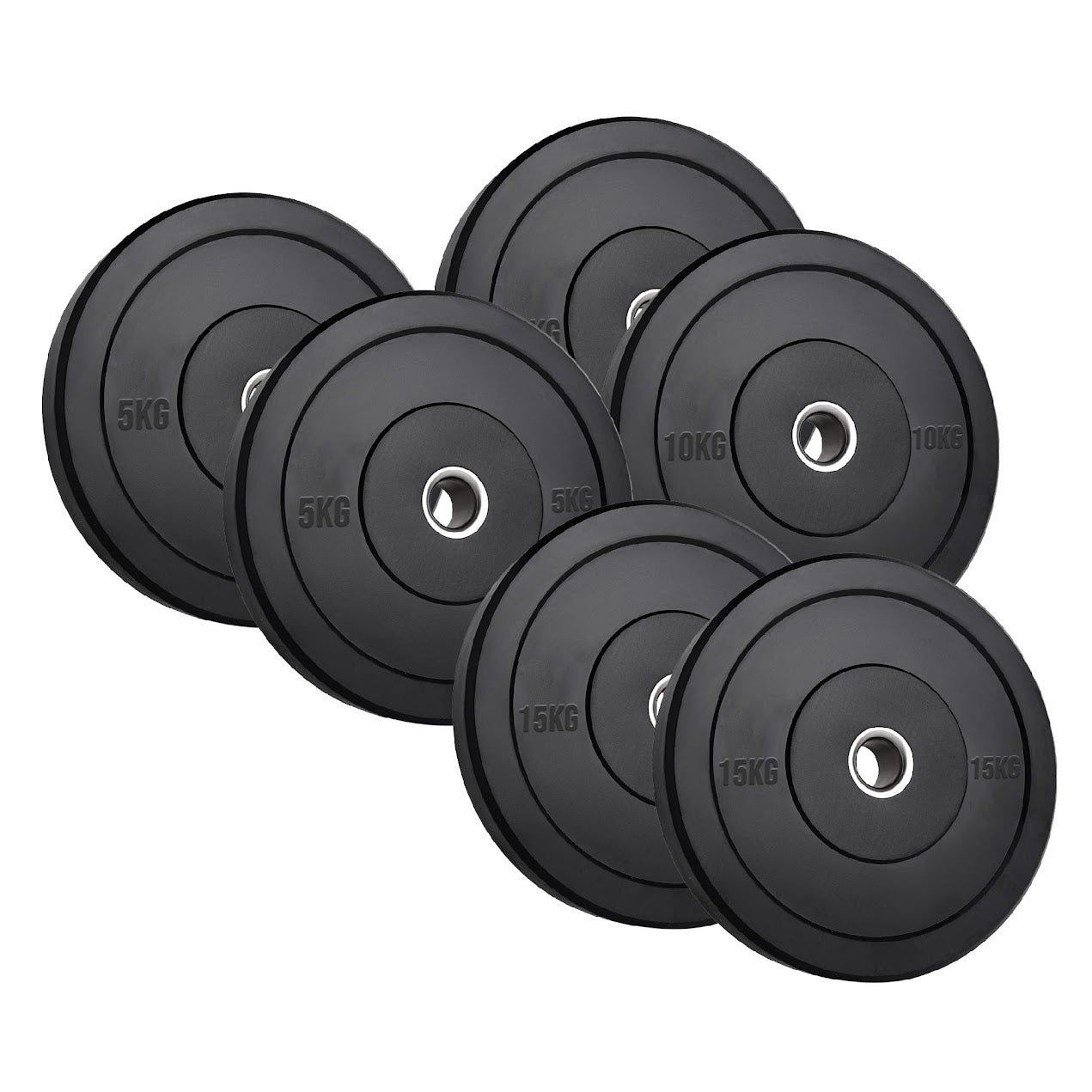 Olympic Rubber Bumper Plates – Heavy-Duty Cast Iron Core, Anti‑Bounce & Rust‑Resistant – Performance Strength Training for Home Gyms & Cross‑Training