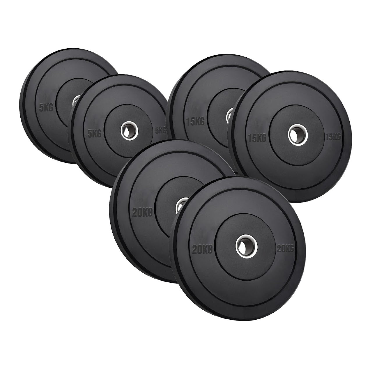Olympic Rubber Bumper Plates – Heavy-Duty Cast Iron Core, Anti‑Bounce & Rust‑Resistant – Performance Strength Training for Home Gyms & Cross‑Training