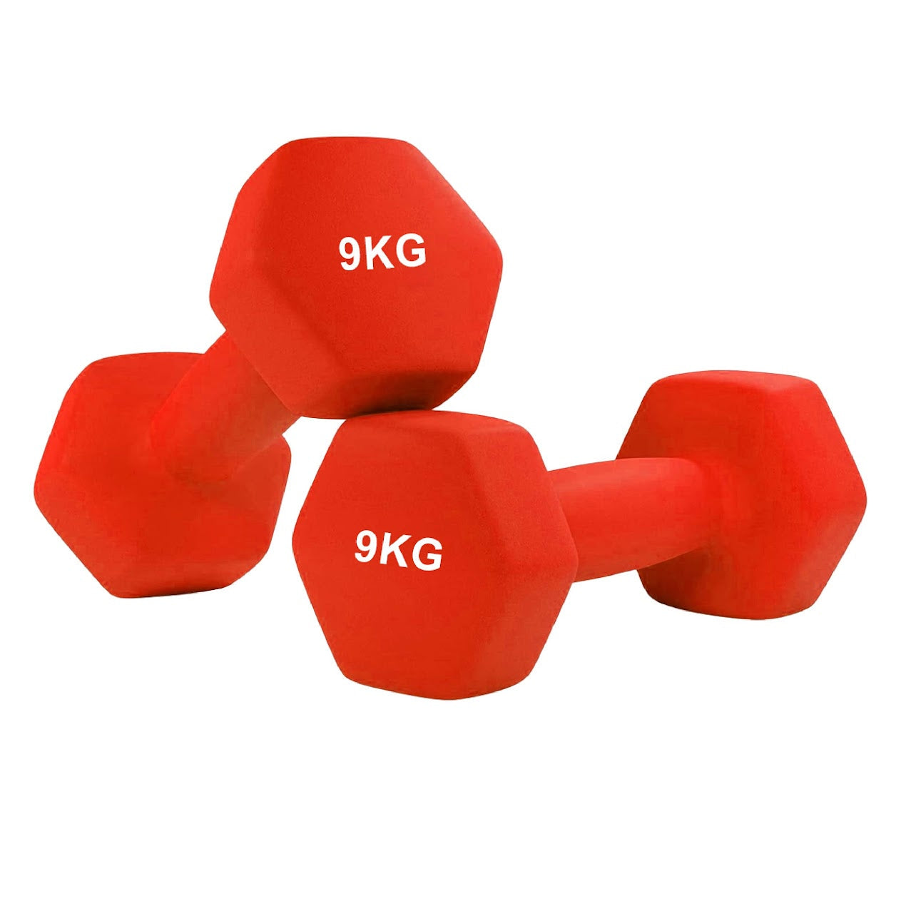 Hex Neoprene Dumbbell Weights – Anti Roll, Non Slip Grip | Singles, Pairs & Sets | Comfortable, Floor Safe Dumbbells for Home & Gym Workouts