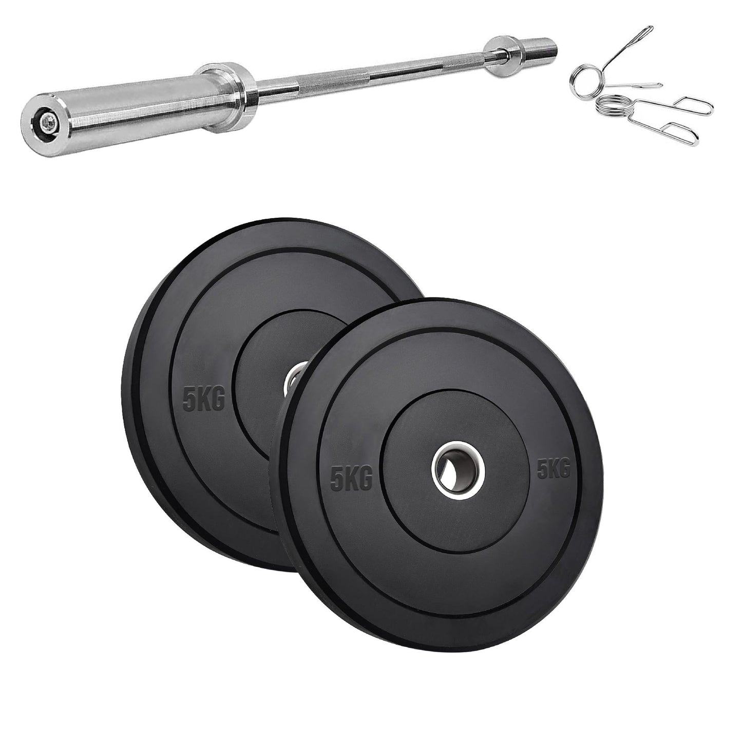 Olympic Rubber Bumper Plates – Heavy-Duty Cast Iron Core, Anti‑Bounce & Rust‑Resistant – Performance Strength Training for Home Gyms & Cross‑Training