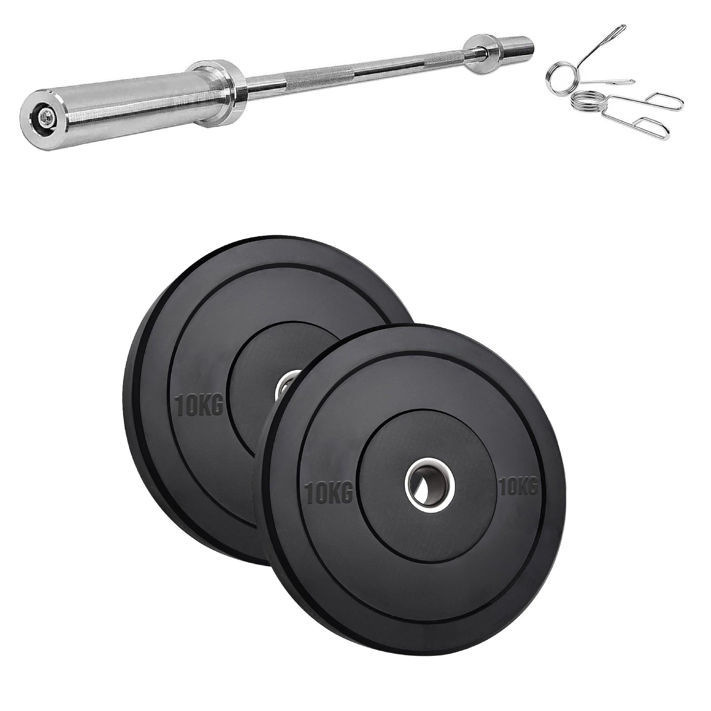 Olympic Rubber Bumper Plates – Heavy-Duty Cast Iron Core, Anti‑Bounce & Rust‑Resistant – Performance Strength Training for Home Gyms & Cross‑Training