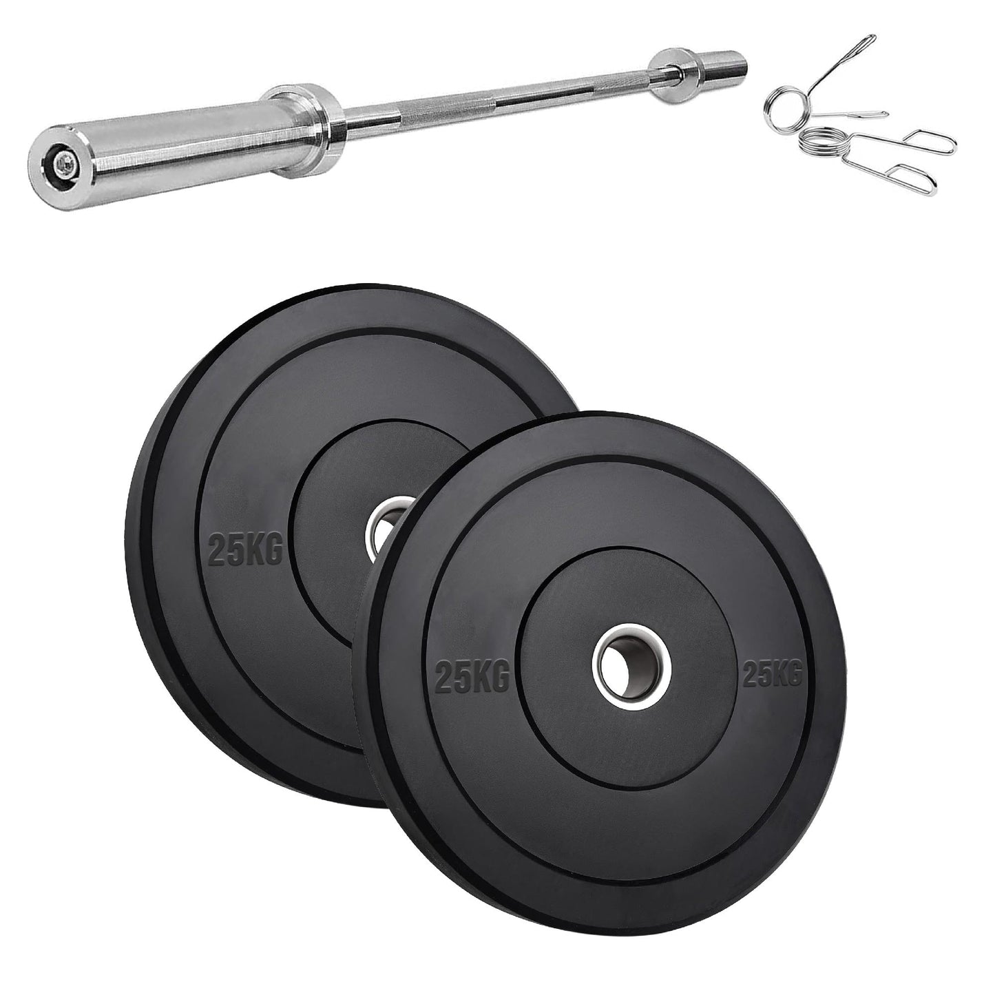 Olympic Rubber Bumper Plates – Heavy-Duty Cast Iron Core, Anti‑Bounce & Rust‑Resistant – Performance Strength Training for Home Gyms & Cross‑Training