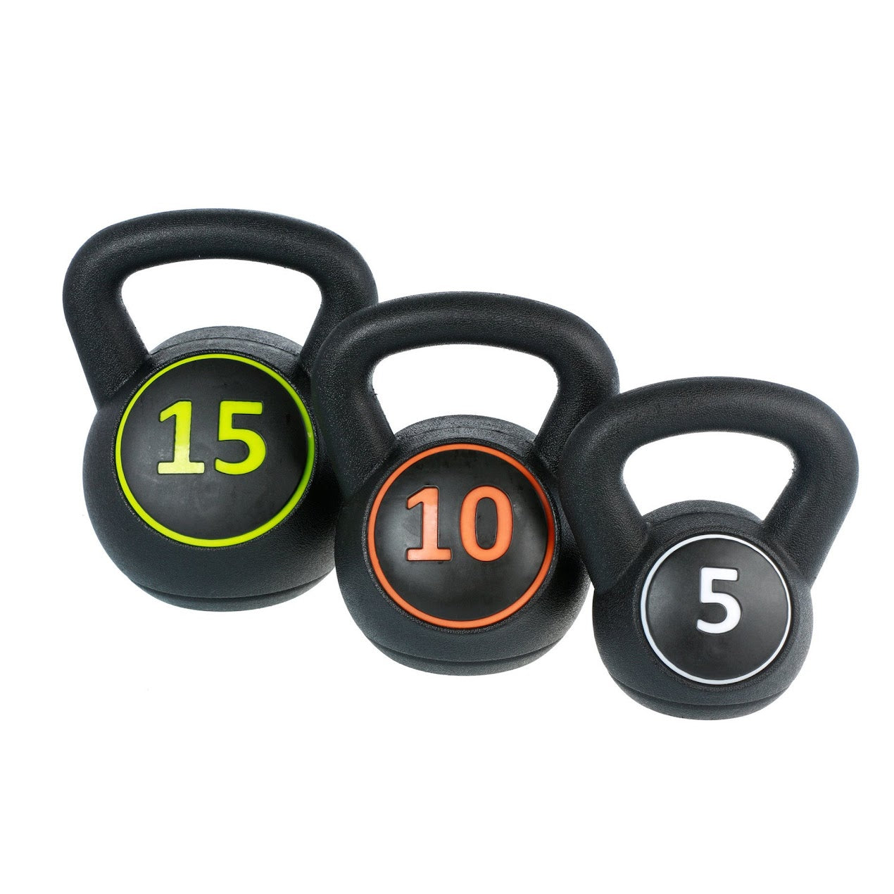 Build Total Body Power with 3-Piece Kettlebell Set – Textured Grip, Multi Weight, Space Saving Strength Tools for Home Gym Training