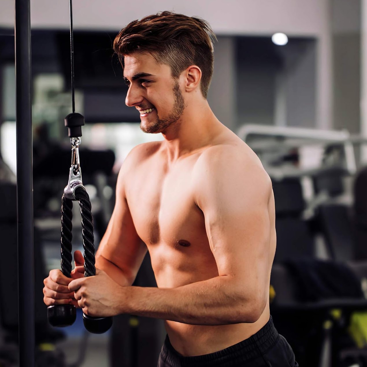 Cable Machine Attachments – Steel & Rubber Coated Handles, Multi Grip Bars & Ankle Straps for Full Body Strength Training – Ideal for Home Gyms