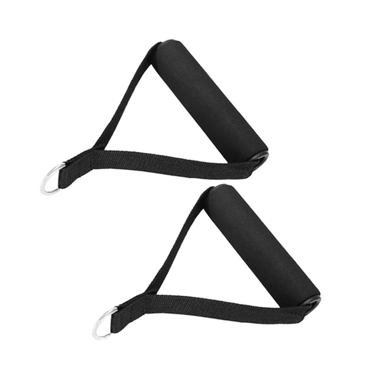 Cable Machine Attachments – Steel & Rubber Coated Handles, Multi Grip Bars & Ankle Straps for Full Body Strength Training – Ideal for Home Gyms
