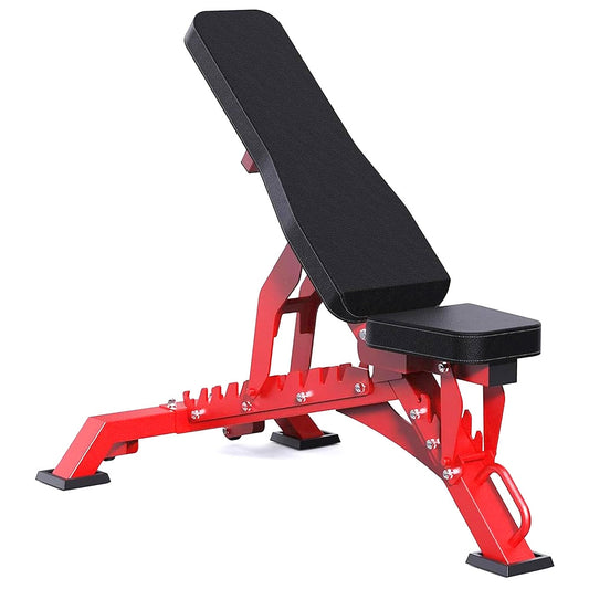 Heavy Duty Commercial Weight Bench – Steel Frame, High Density Foam Padding, Ideal for Strength Training in Home Gyms and Personal Studios
