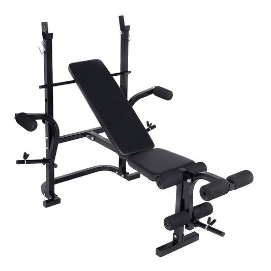All-in-One Multi Bench – Adjustable Steel Frame with Preacher Curl, Chest Fly & Leg Extension Attachments – Full-Body Strength Training for Home Gyms