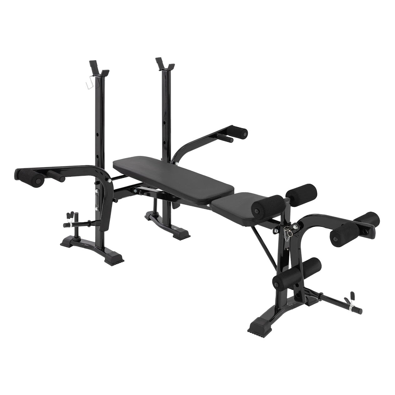 All-in-One Multi Bench – Adjustable Steel Frame with Preacher Curl, Chest Fly & Leg Extension Attachments – Full-Body Strength Training for Home Gyms