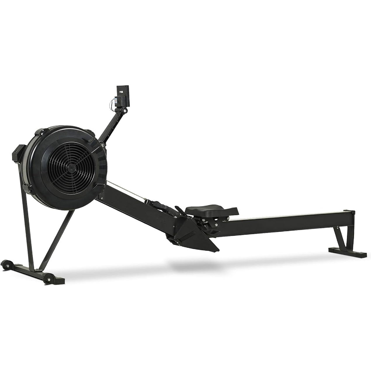 Adjustable Air Resistance Rowing Machine – Foldable Aluminium Frame, Silent 10-Level Rower with Smart Display & Ergonomic Seat for Home Gym Fitness