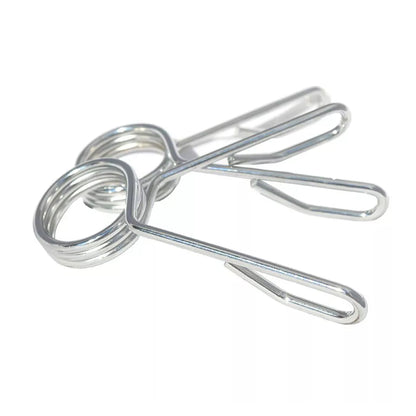 Olympic 2″ Chrome Spring Collars – Secure Barbell Clips for 50 mm Olympic Bars, Sleek Locking Collars for Home Gym Strength Training