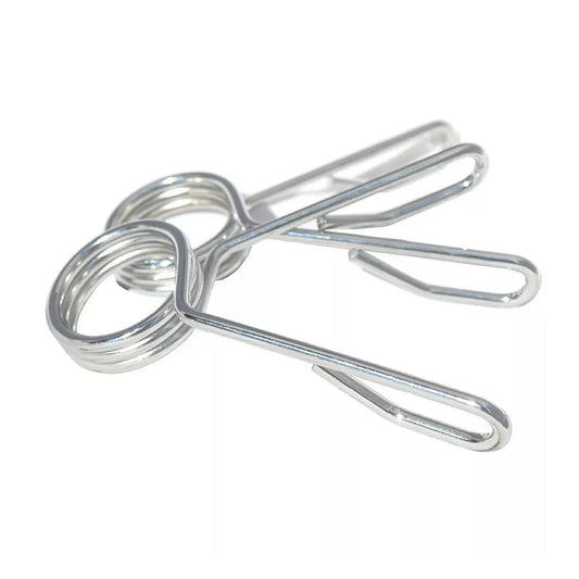 Olympic 2″ Chrome Spring Collars – Secure Barbell Clips for 50 mm Olympic Bars, Sleek Locking Collars for Home Gym Strength Training