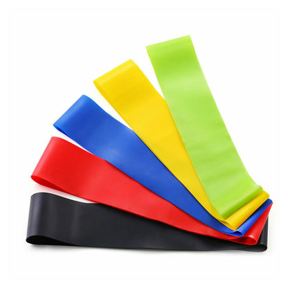 Adjustable Resistance Loop Band Set – 5‑Level Latex Fitness Bands for Full‑Body Strength, Pilates & Yoga – Compact Home Gym Equipment