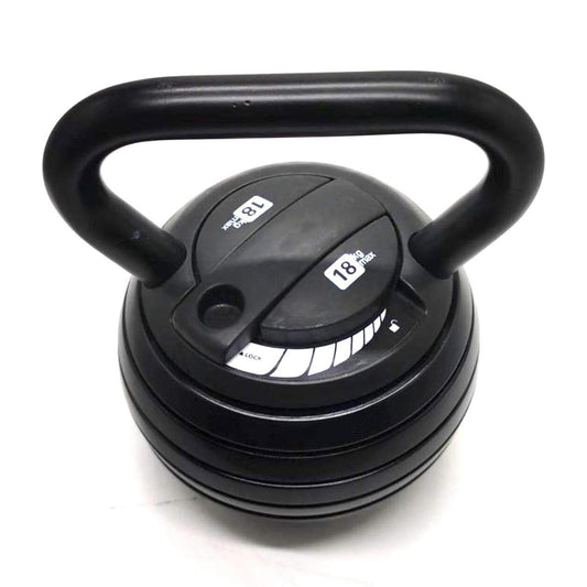 7 in 1 Adjustable Kettlebell Weight Set – 3.4kg to 18kg, Quick Lock System, Ergonomic Handle, Compact Strength Training Gear for Home Gym Workouts