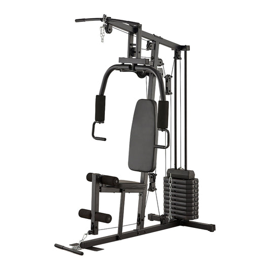 Essential Multi Gym Machine – Heavy‑Duty Steel, Compact Full‑Body Workout Station with 45 kg/66 kg Stack – Lat Pulldown, Chest Press, Leg Curl/Extension for Home Gym Setup