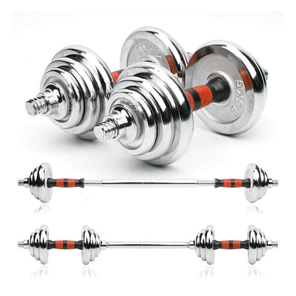 20kg (2-in-1) Adjustable Cast Iron Dumbbell & Barbell Set – Strength Training Weights for Home Gym & Personal Fitness Studios
