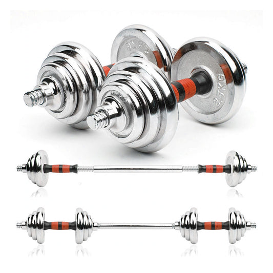 20kg (2-in-1) Adjustable Cast Iron Dumbbell & Barbell Set – Strength Training Weights for Home Gym & Personal Fitness Studios