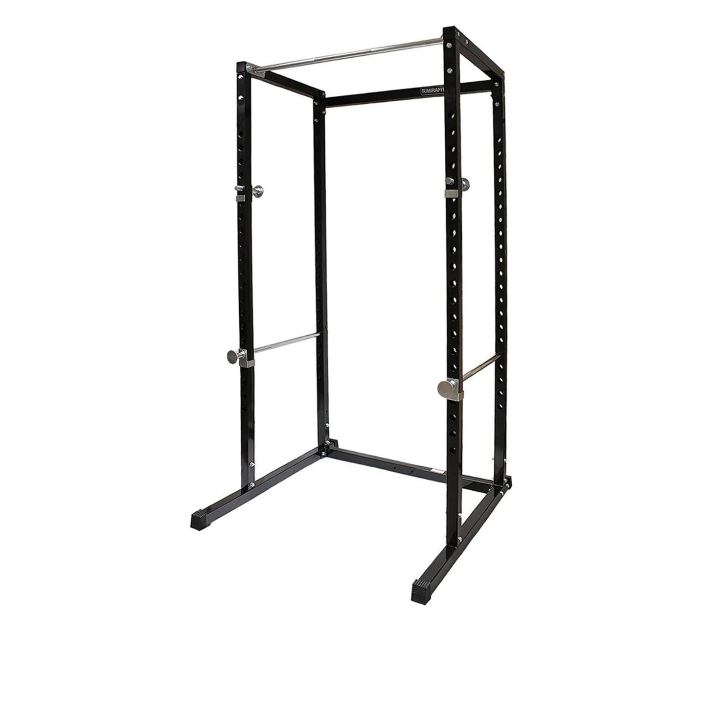 Heavy‑Duty Adjustable G100 Power Rack with Pull‑Up Bar – Durable Steel Frame, Safety Spotter Arms, Strength Training for Compact Home Gyms (Black)