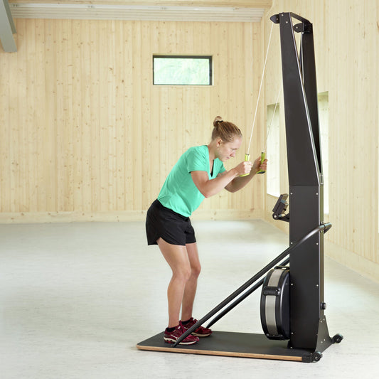 Indoor Ski Cross Trainer | High Intensity Adjustable SKI Cardio & Strength Machine for Home Gym
