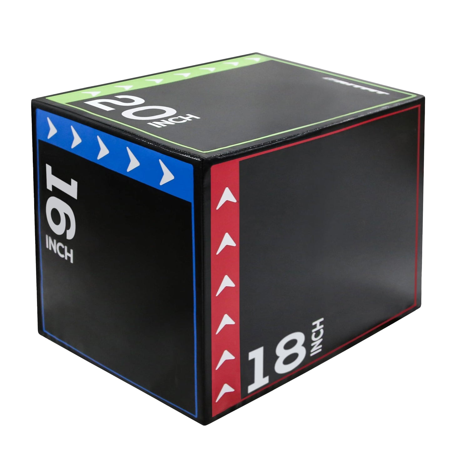 3‑in‑1 Soft Foam Plyometric Jump Box with Non‑Slip PVC Coating – 16/20/24″ Heights for Home Gym Strength & Jump Training