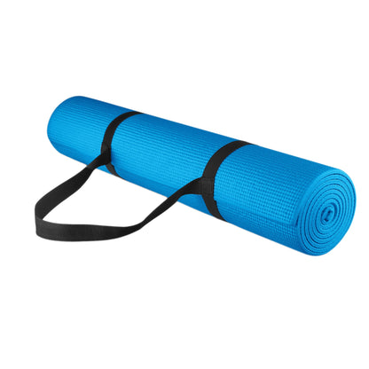 Extra-Thick 10 mm NBR Foam Yoga Mat – Non‑Slip, Eco-Friendly, Cushioned Comfort with Carry Strap for Home Fitness, Pilates, HIIT & Gymnastics