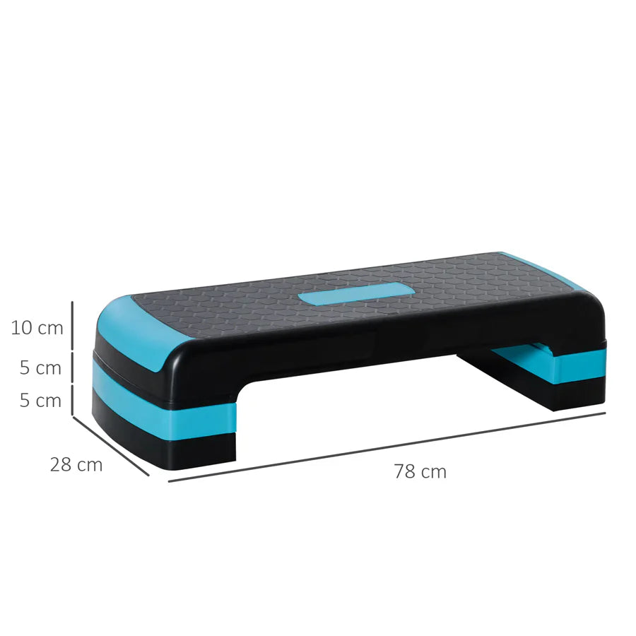 Adjustable Aerobic Step Platform – Non Slip, High Load, Multi Height Stepper for Cardio, Strength & Balance Training – Home Gym & Studio Use