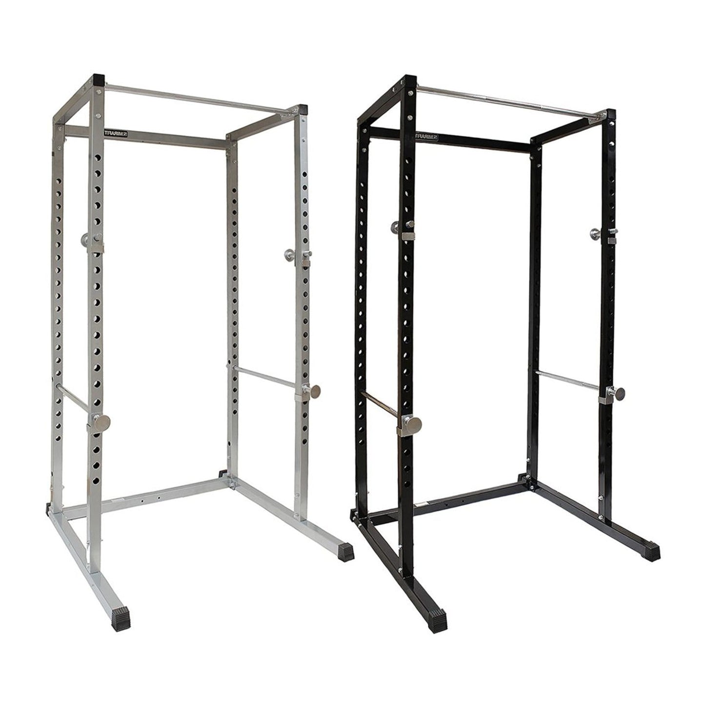 Heavy‑Duty Adjustable G100 Power Rack with Pull‑Up Bar – Durable Steel Frame, Safety Spotter Arms, Strength Training for Compact Home Gyms (Black)