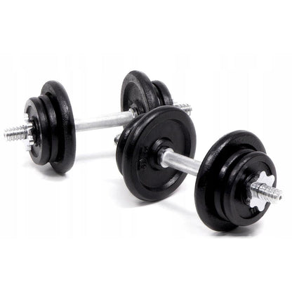 Adjustable Cast‑Iron 65 kg Dumbbell & Barbell Set – 2‑in‑1 Set, Knurled Handles, No‑Roll Design – Full‑Body Strength Training for Home Gyms