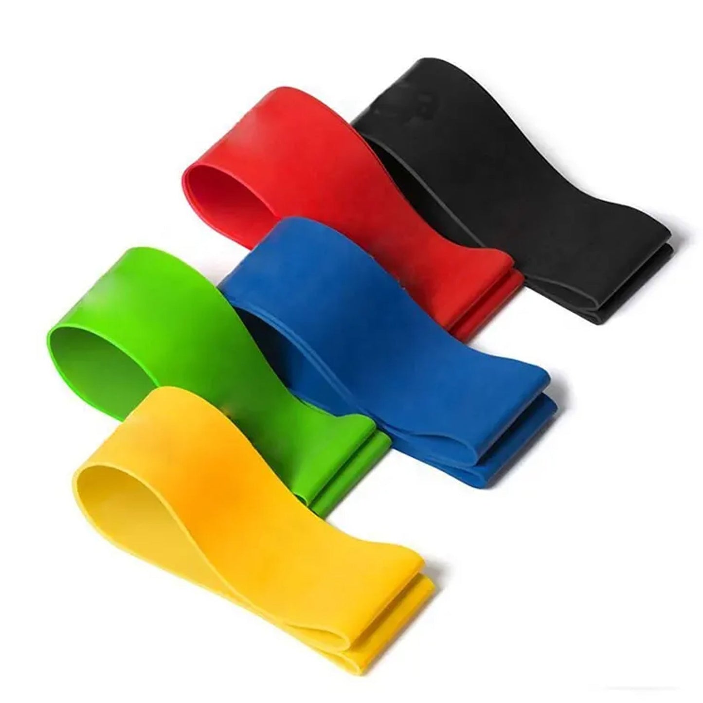 Adjustable Resistance Loop Band Set – 5‑Level Latex Fitness Bands for Full‑Body Strength, Pilates & Yoga – Compact Home Gym Equipment