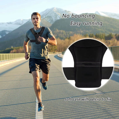 Lightweight Adjustable Hydration Vest with Phone Holder & Reflective Hi‑Vis Design for Night Running & Trail Use