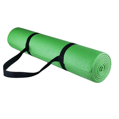 Extra-Thick 10 mm NBR Foam Yoga Mat – Non‑Slip, Eco-Friendly, Cushioned Comfort with Carry Strap for Home Fitness, Pilates, HIIT & Gymnastics