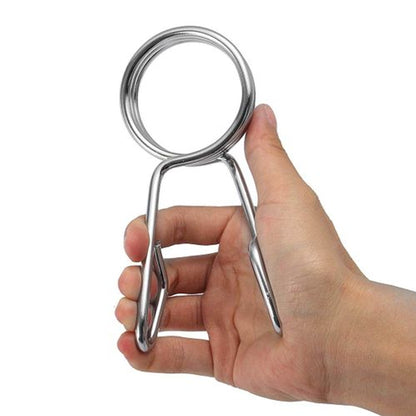 Olympic 2″ Chrome Spring Collars – Secure Barbell Clips for 50 mm Olympic Bars, Sleek Locking Collars for Home Gym Strength Training