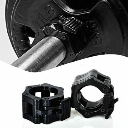 Olympic Barbell Collars Quick‑Release Locking Clips – Heavy‑Duty Steel Clamps for Weightlifting & CrossFit, Secure Grip for Home Gym