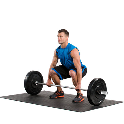 Adjustable Olympic Weightlifting Bar – Chrome/Black, 4–7 ft Barbell, Spring Collars, Multi‑Use Strength Bar for Squat, Bench & Deadlift – Ideal for Home Gym Training