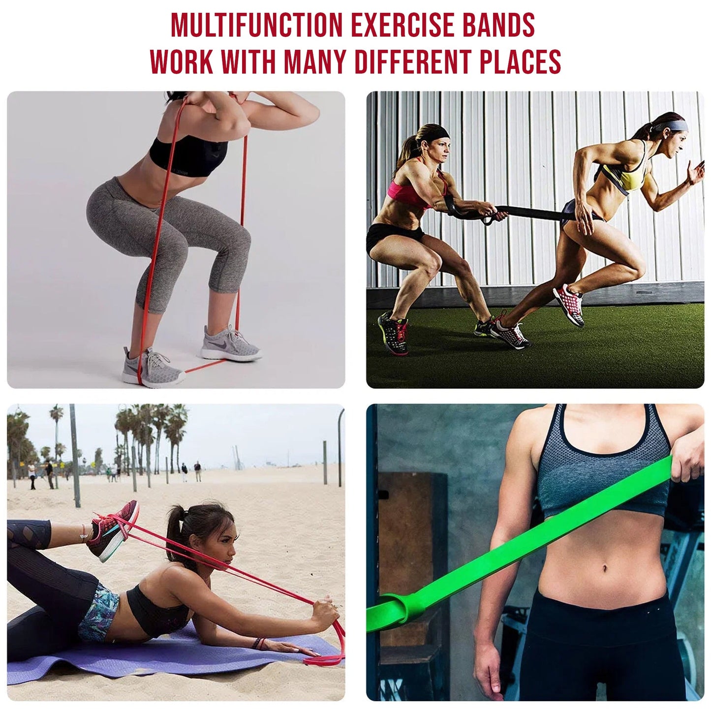 Adjustable 5‑Level Resistance Bands Set – Premium Latex Pull‑Up Assist & Strength Training for Home Fitness & Physical Therapy