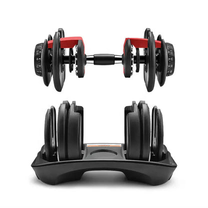 40kg Heavy Duty Adjustable Dumbbell 17-in-1 | Smart Dial System | Strength Training for Men & Women | Space-Saving Home Gym Dumbbell | Quick Weight Adjustment | Optional Rack & Bench Compatibility